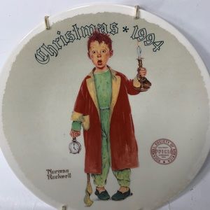 1994 Christmas  Norman Rockwell Christmas Plate